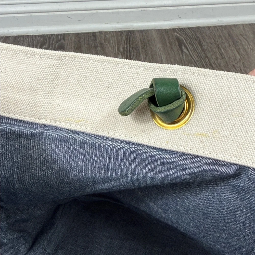 Clare V x Oui Want Limited Editon Leather Trimmed Ribbon Tote - Picture 11 of 14